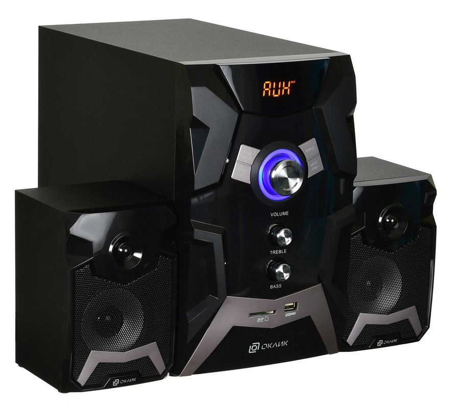 картинка Oklick OK-441 (2х10W + Subwoofer 30W, ПДУ, Black) АС