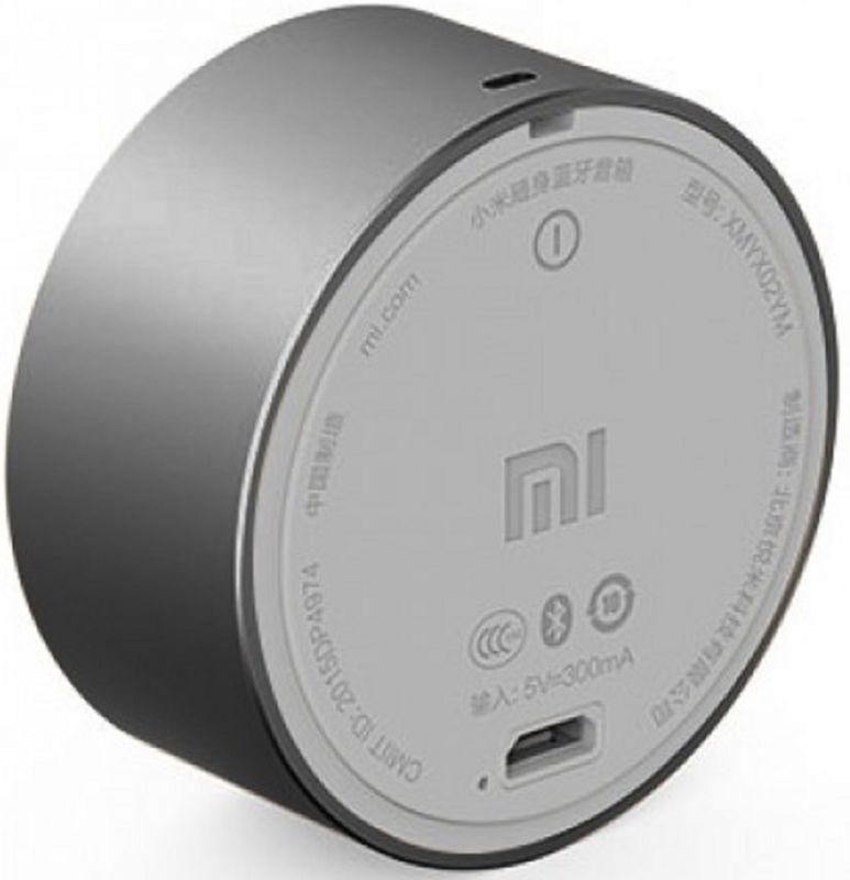 картинка Xiaomi Mi Bluetooth Speaker Mini (портативная, 1x2W, время работы - до 4-х часов, microUSB, BT, Grey) АС