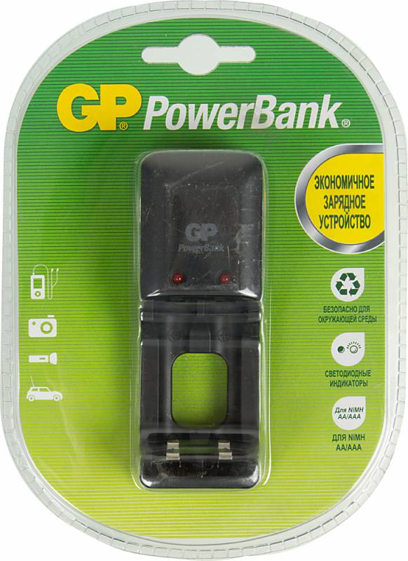 картинка Зарядное устройство GP PowerBank PB330GSC (AA, AAA) АС