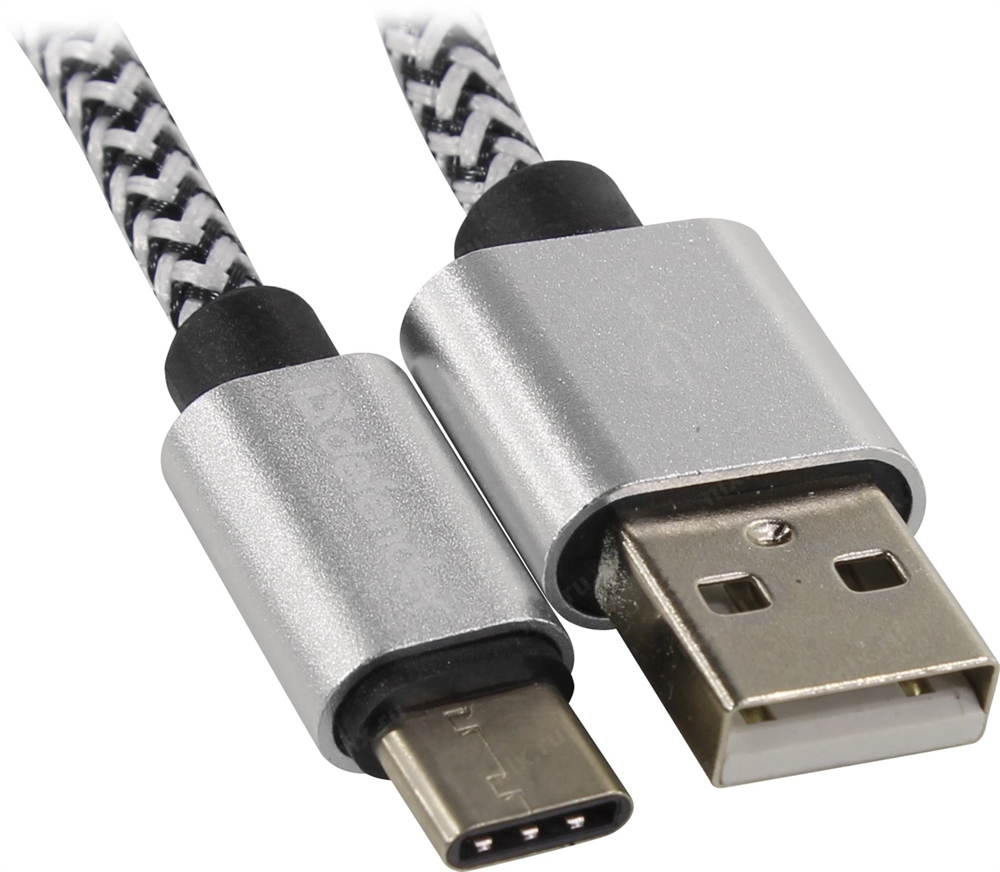 картинка Кабель Defender USB09-03T PRO USB-Type-C, 1м, White АС