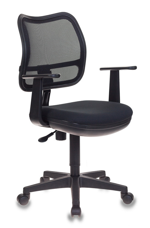 картинка Кресло офисное Ch-797AXSN (Спинка черная сетка, сиденье черное 26-28, Т-образные подлокотники) АС