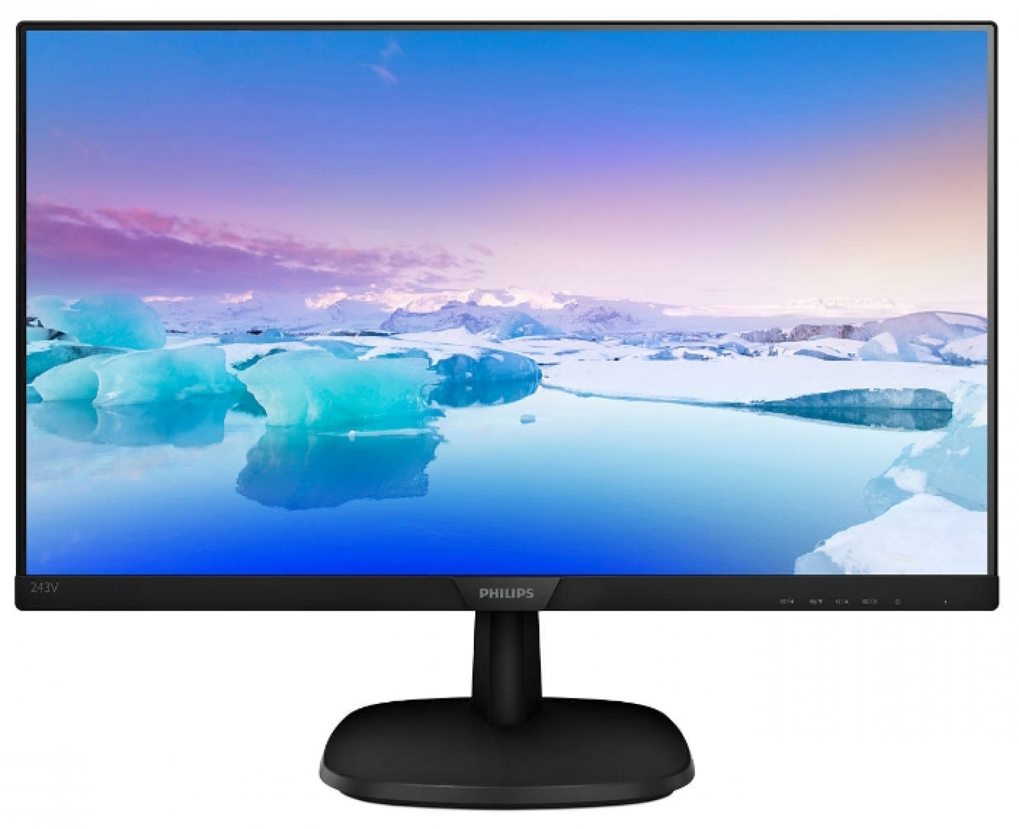 картинка 23.8" Philips 243V7QSB (IPS/1920x1080/8ms/250cd/DVI) АС