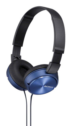 картинка Наушники Sony MDR-ZX310 (накладные, 1.2м, blue) АС