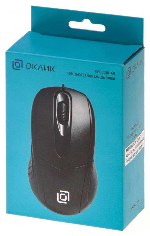 картинка Мышь Oklick 305M Optical, Black, USB АС