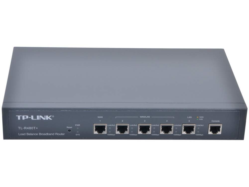 картинка Маршрутизатор TP-Link TL-R480T+ (1xLAN, 1xWAN, 3xWAN/LAN)  АС