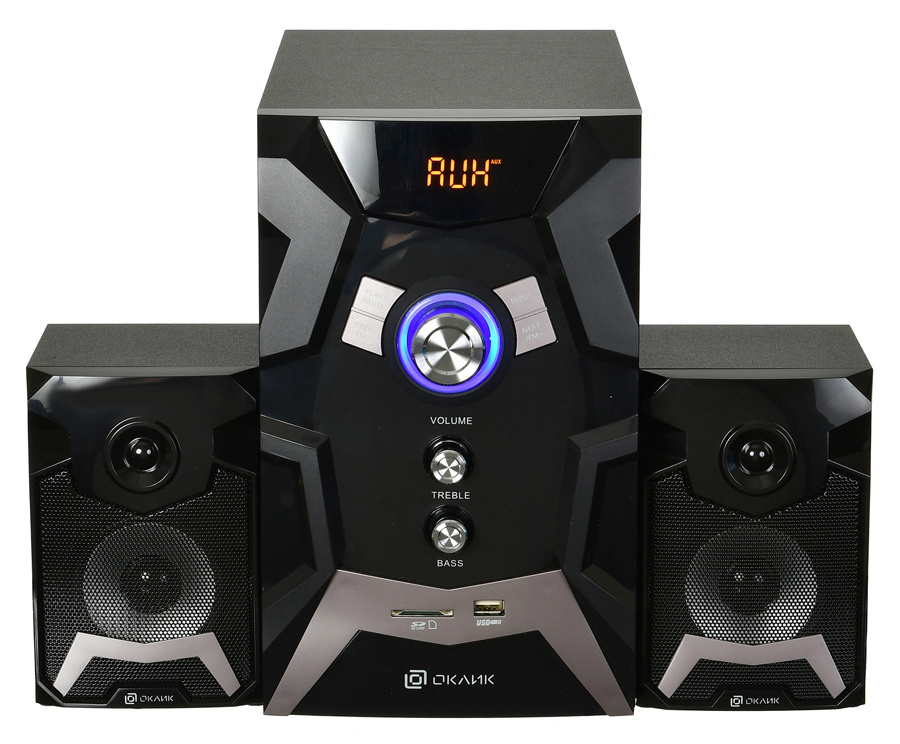 картинка Oklick OK-441 (2х10W + Subwoofer 30W, ПДУ, Black) АС