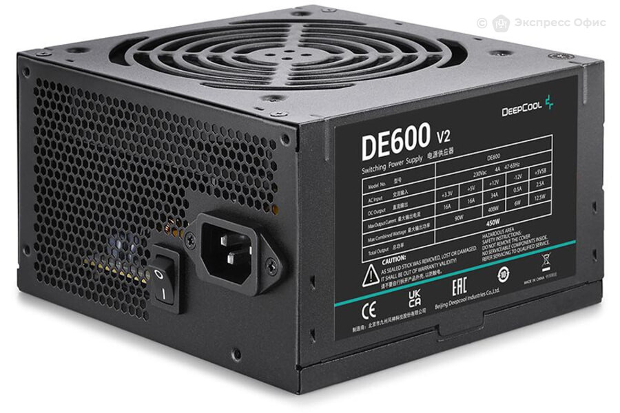 картинка 450W Deepcool DE600 (ATX/120 mm fan/4xSATA/2xPCI-E/80+White) АС