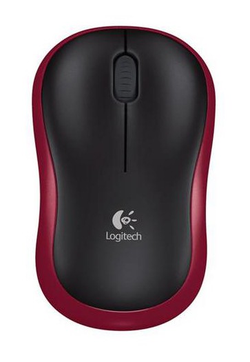 картинка Мышь беспроводная Logitech Wireless Mouse M185 Nano (для ноутбука, red) АС