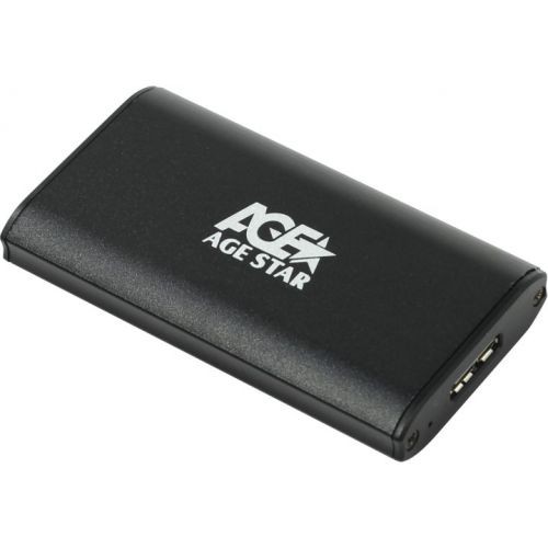 картинка Внешний бокс для mSATA-устройств AgeStar 3UBMS1 (USB3.0, Black) АС