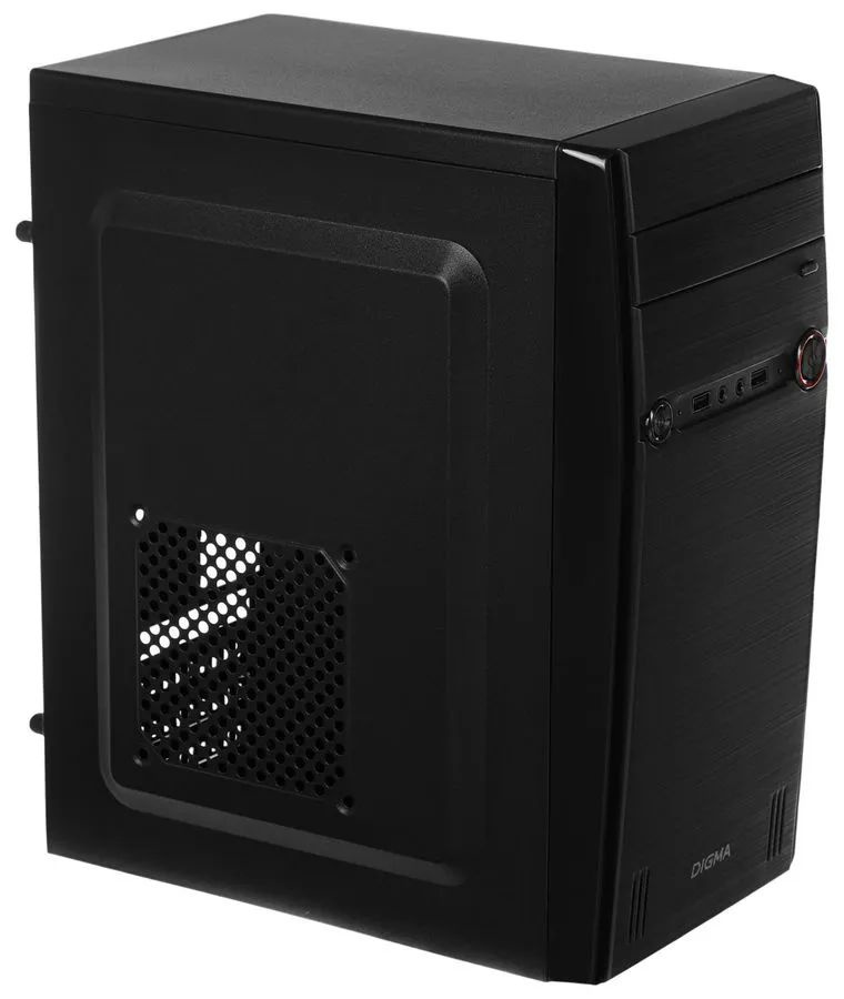 картинка mATX Digma DC-MATX102-U2 (без БП/USB2.0/0.4mm/black) АС