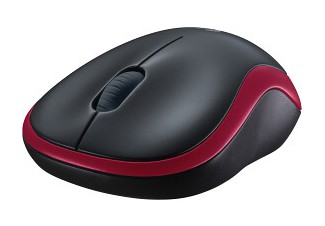 картинка Мышь беспроводная Logitech Wireless Mouse M185 Nano (для ноутбука, red) АС