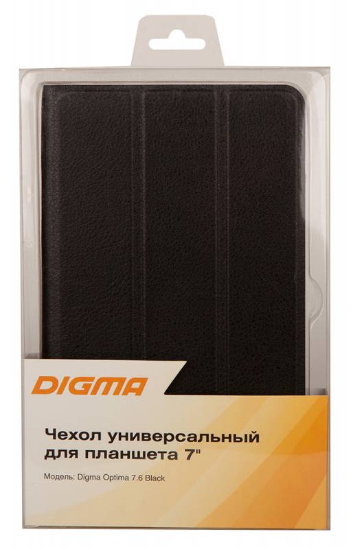 картинка Чехол Digma  для планшетов 7" Optima 7.6, черный АС