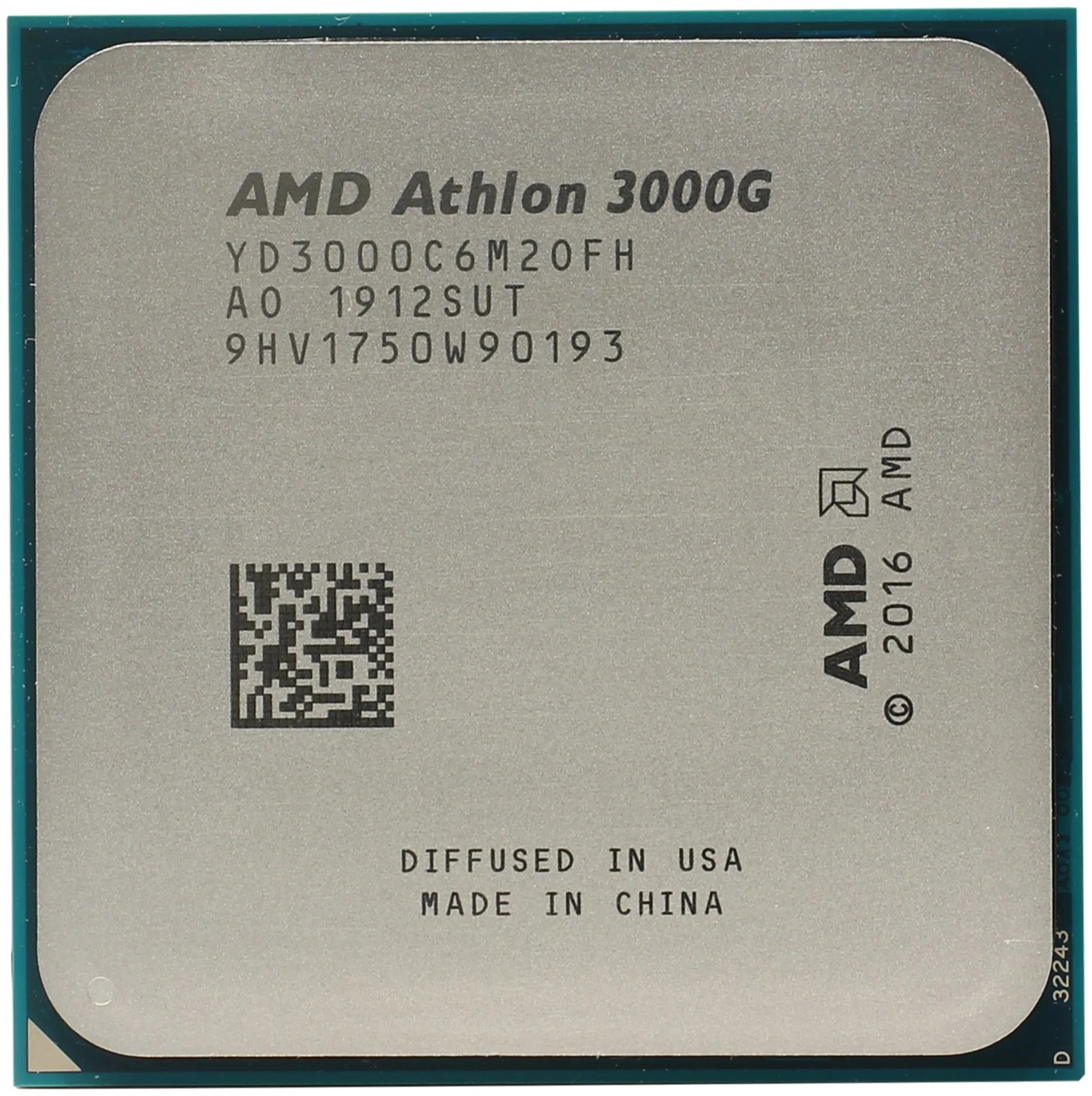 картинка AMD Athlon 3000G (3.5GHz/2core/Vega 3/35W/AM4) АС