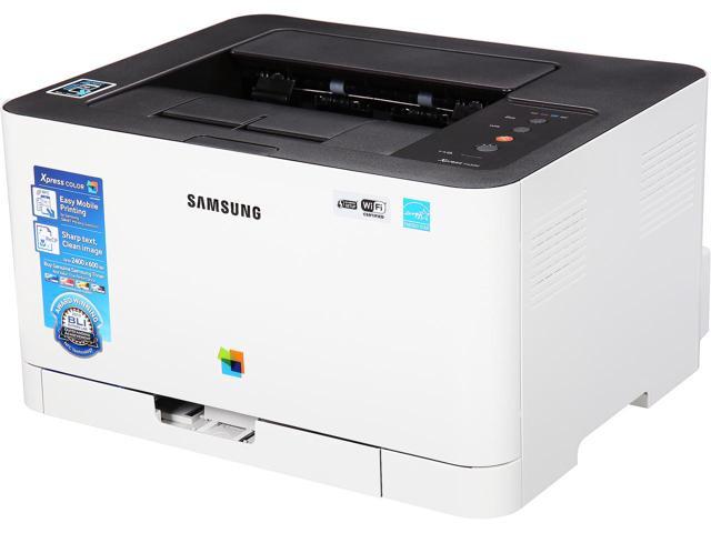 картинка Принтер Samsung Xpress C430 (A4/18ppm/64Mb) (нагрузка: 20000 стр/мес; ресурс картриджа черный CLT-K404S, голубой CLT-C404S, пурпурный CLT-M404S, желтый CLT-Y404S: 1500 стр) АС