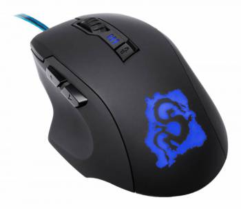 картинка Мышь Oklick 725G Dragon, игровая, оптическая, Black/Blue, USB АС