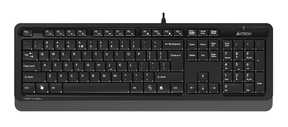 картинка Клавиатура A4Tech Fstyler FK10 (black/grey, USB) АС