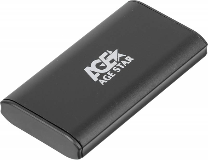 картинка Внешний бокс для mSATA-устройств AgeStar 3UBMS1 (USB3.0, Black) АС