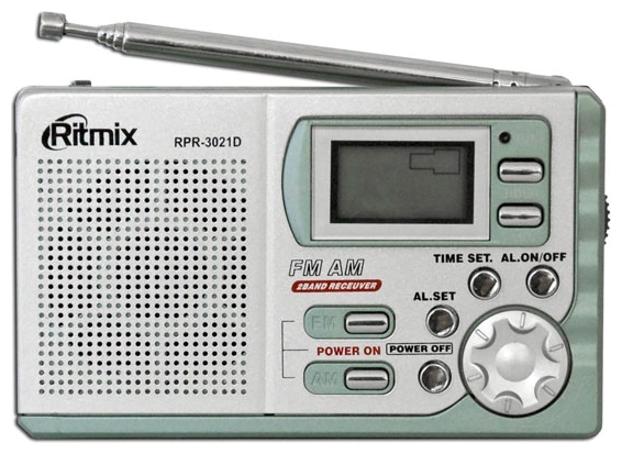 картинка Радиоприемник Ritmix RPR-3021 (серебристый) АС