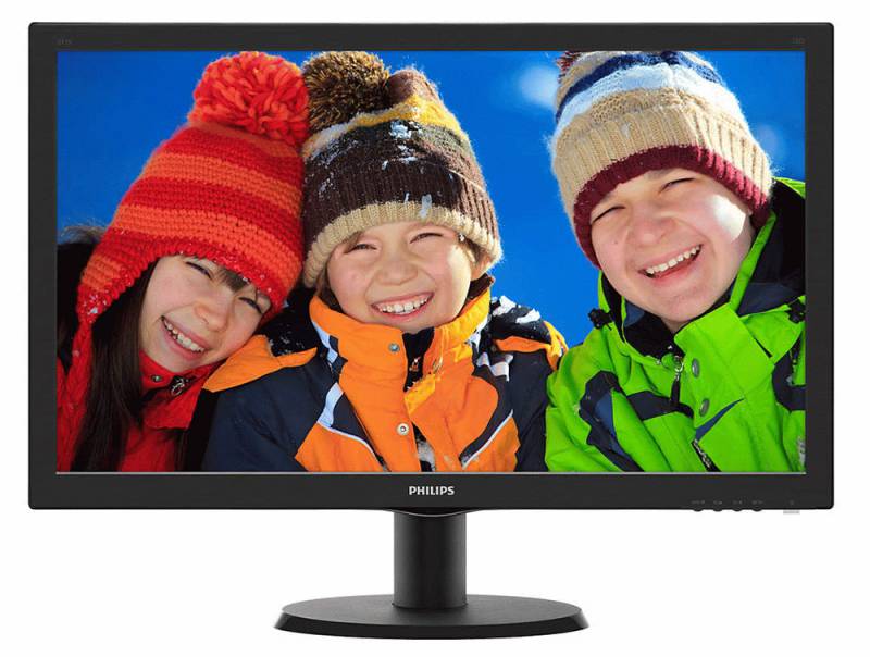 картинка 23.6" Philips 243V5QHABA (VA/1920x1080/8ms/250cd/DVI/HDMI/колонки) АС