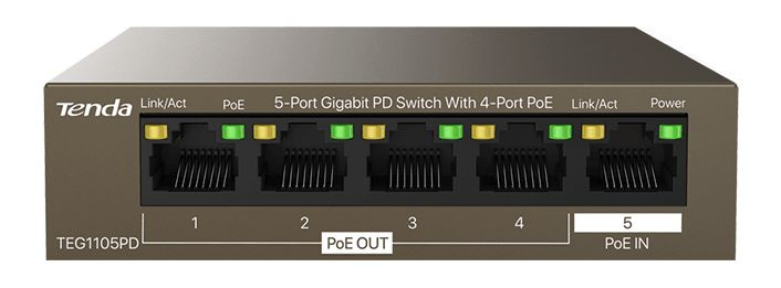 картинка Коммутатор IP-COM G1105PD (5x GbLAN) АС