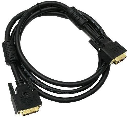 картинка Кабель DVI-D (m) DVI-D (m)  Buro 1,8 м (ферритовые кольца) АС