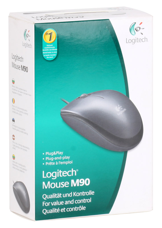 картинка Мышь Logitech M90 (1000dpi black, USB) АС