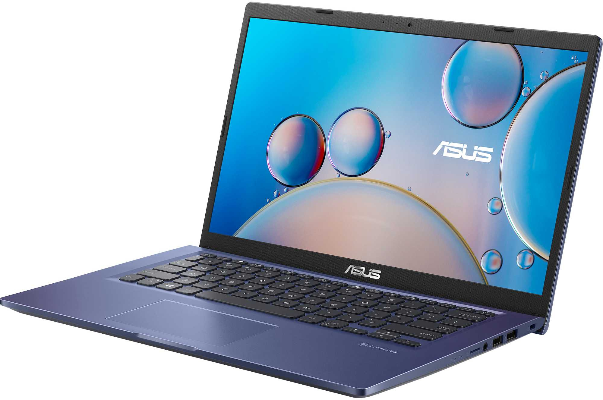 картинка 14" Asus X415JF-EK155T (Pentium 6805 (1.1)/4Gb DDR4/256Gb SSD/MX130-2Gb/BT/Win10/Blue) АС