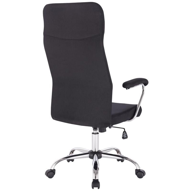 картинка Кресло руководителя Easy Chair 590 TC (ткань, цвет черный, хромированный каркас) АС