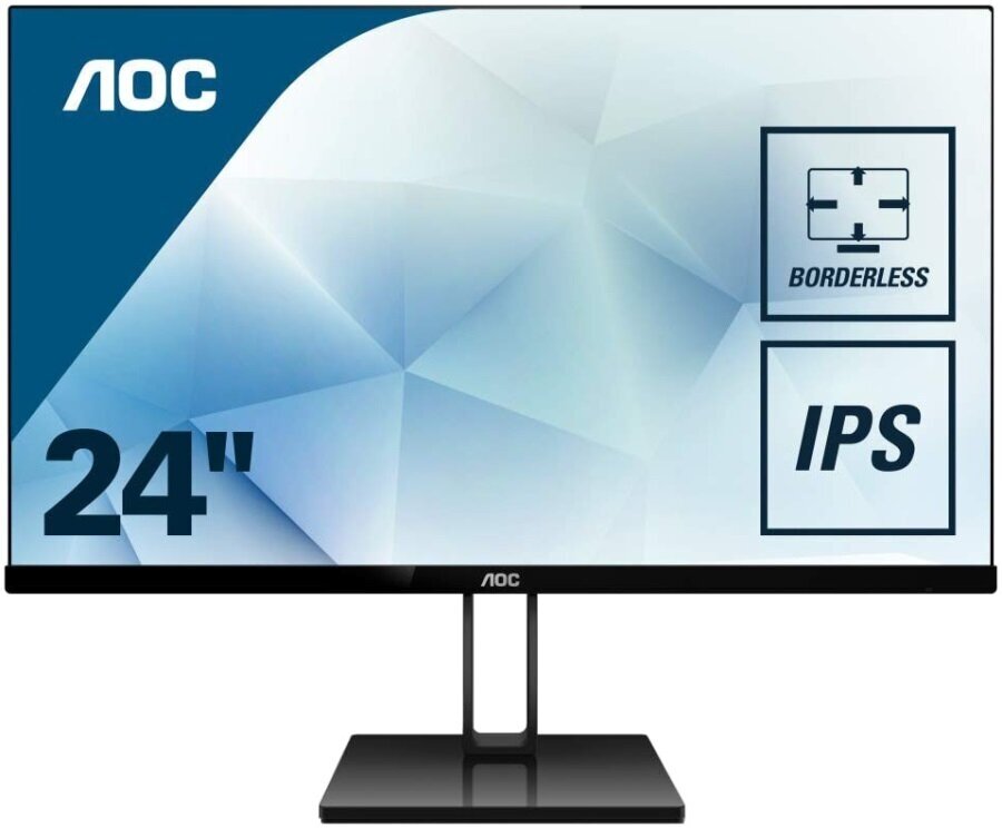 картинка 23.8" AOC 24V2Q (IPS/1920x1080/75Hz/5ms/250cd/HDMI/DP) АС