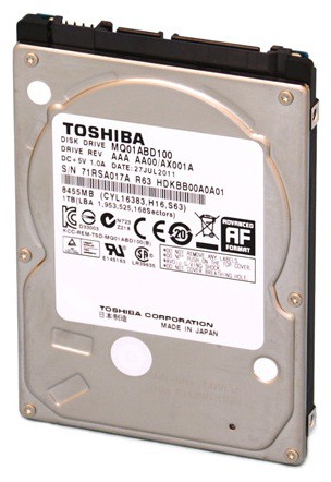 картинка 1Tb Toshiba MQ01ABD100 (2.5", 5400rpm, 8Mb, гарантия 14 дней) АС