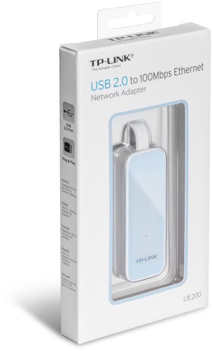 картинка Сетевой адаптер TP-Link UE200 (USB/RJ-45)  АС